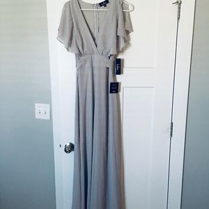 Long beautiful grey dress! New with tags attached.